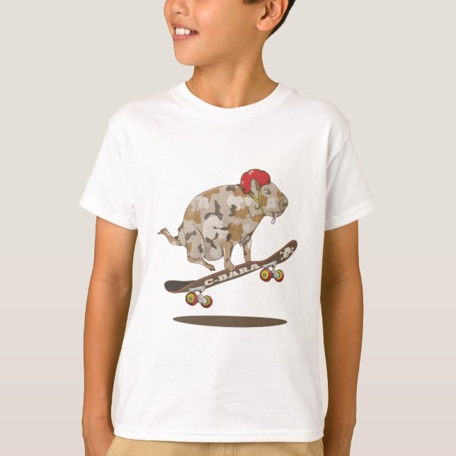 Camouflage Capybara T-Shirt (Framsida)