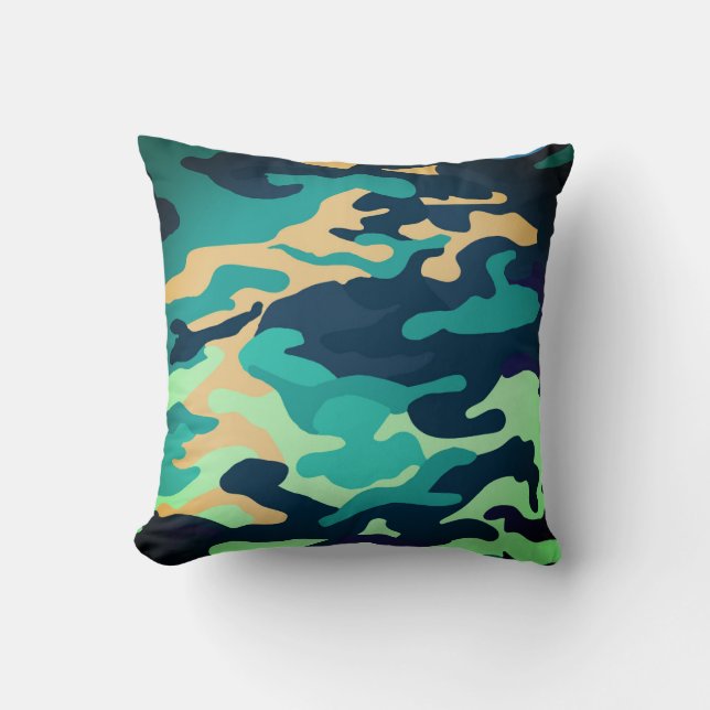 Camouflage Cushion Kudde (Framsida)