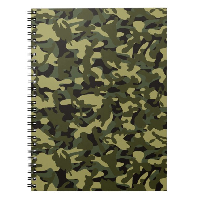 Camouflage Euro Vår Anteckningsbok (Framsidan)