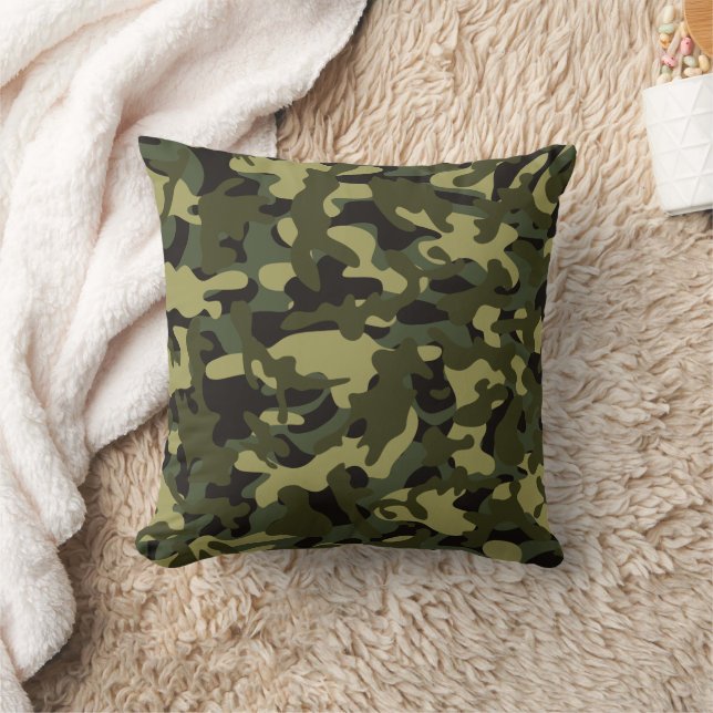 Camouflage Euro Vår Kudde (Filt)