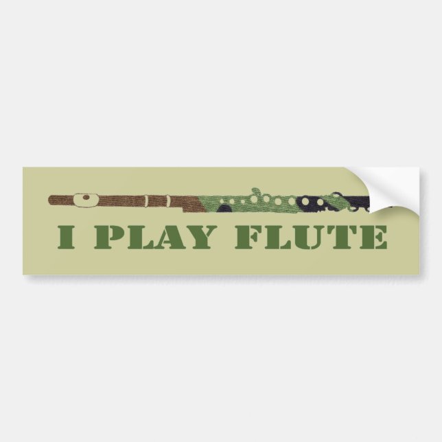 Camouflage Flute Bildekal (Framsidan)
