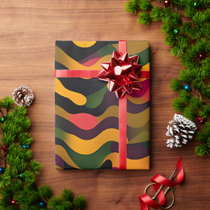 Camouflage Gren Rosa Woman Rainbow Mönster Presentpapper