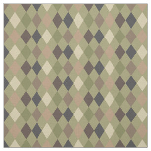 Camouflage Grönt Brown Geometric Mönster Tyg