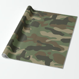 Camouflage Grönt Camo Army Mönster Presentpapper