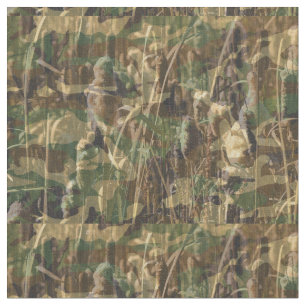 Camouflage Grönt och Brown Hunting Fishing Camo Tyg