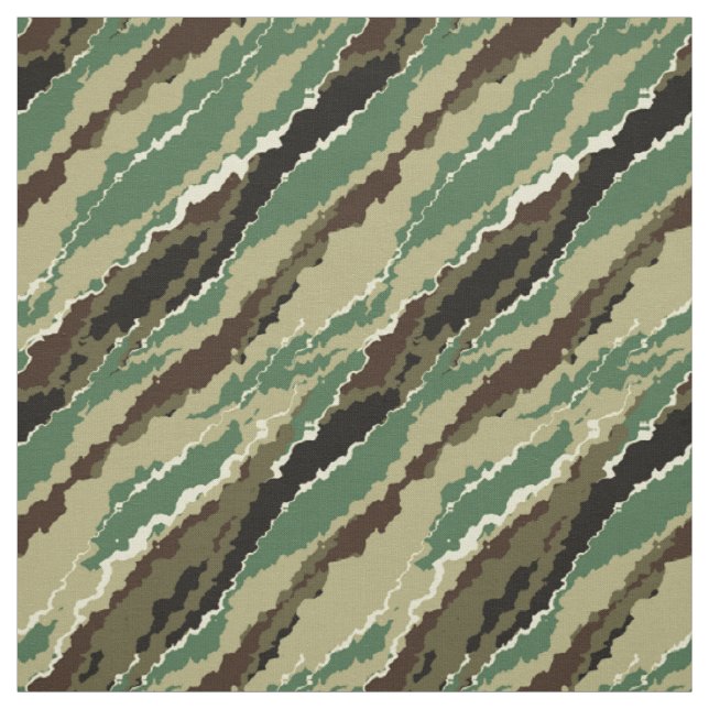 Camouflage Hakki, fläckig stripe mönster Tyg (Provkarta)