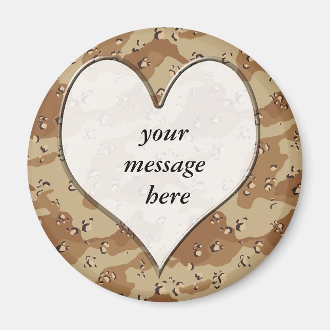 Camouflage Heart Magnet (Framsidan)