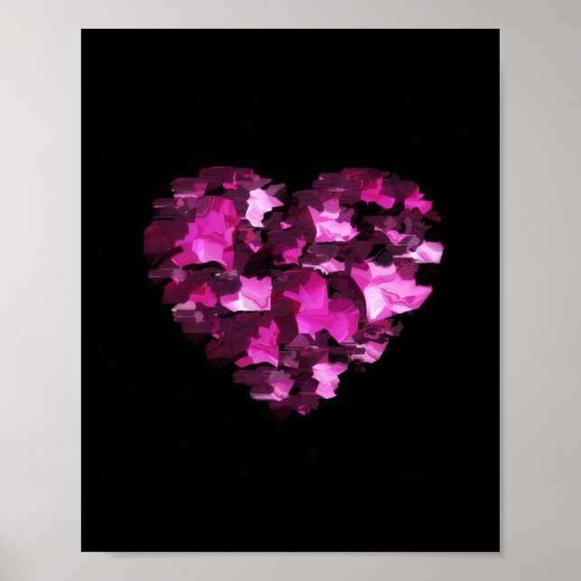 Camouflage Heart Poster (Framsidan)