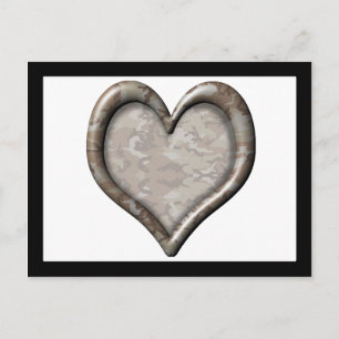 Camouflage Heart Vykort