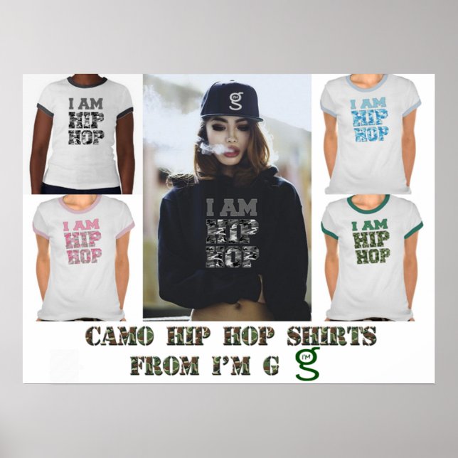 Camouflage Hip hop Shirts Poster (Framsidan)