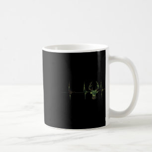 Camouflage Hjort Antlers Hunting Heartslag Ecg Pul Kaffemugg