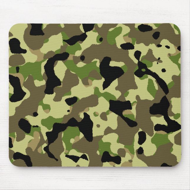 Camouflage Khaki Commando Camo Game Mousepad Musmatta (Framsidan)