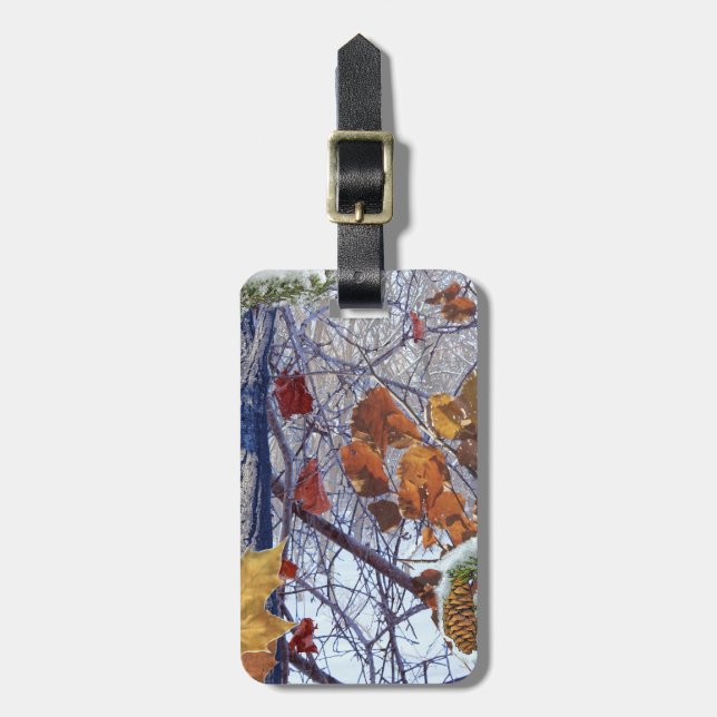 Camouflage-målning för första Snö-vinterscenen Bagagebricka (Vertikal Framsida)