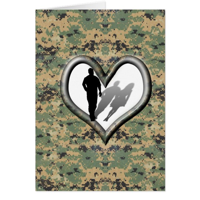 Camouflage - Man saknade Woman Hälsningskort (Framsidan)