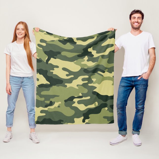 Camouflage Mönster Fleecefilt (På plats)
