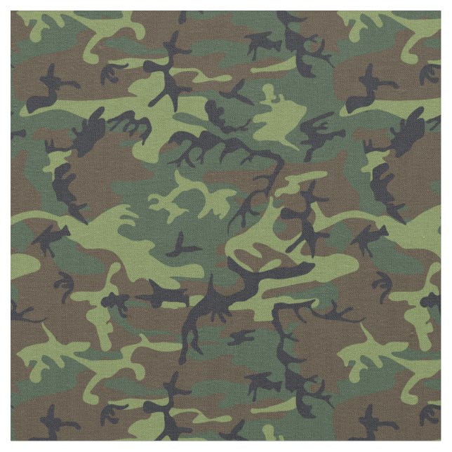 Camouflage Mönster Grönt Design Tyg (Närbild)