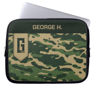 Camouflage Mönster Laptop Fodral