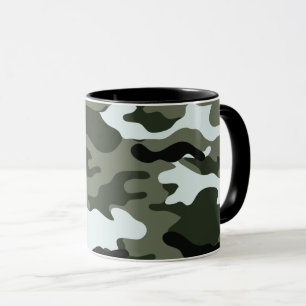 Camouflage mönster mugg