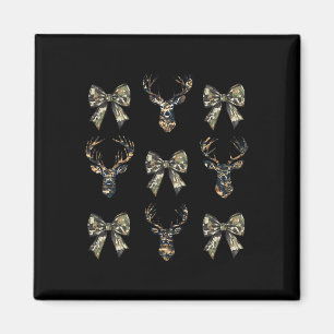 Camouflage Old Camo Bow Camo Coquette Bow Hjort Hu Magnet