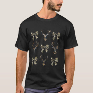 Camouflage Old Camo Bow Camo Coquette Bow Hjort Hu T Shirt