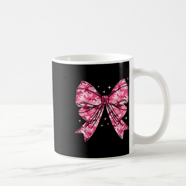 Camouflage Old Camo Bow Camo Coquette Bow Hunting Kaffemugg (Höger)