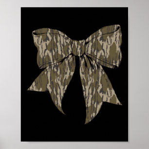 Camouflage Old Camo Bow Camo Coquette Bow Hunting Poster