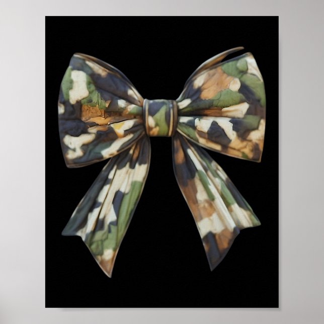 Camouflage Old Camo Bow Camo Coquette Bow Hunting Poster (Framsidan)