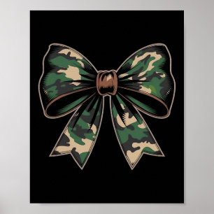 Camouflage Old Camo Bow Camo Coquette Bow Hunting Poster