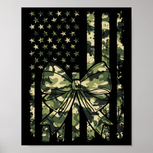 Camouflage Old Camo Bow Camo Coquette Bow Hunting Poster