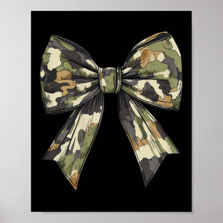 Camouflage Old Camo Bow Camo Coquette Bow Hunting Poster