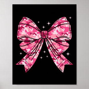 Camouflage Old Camo Bow Camo Coquette Bow Hunting Poster