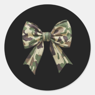Camouflage Old Camo Bow Camo Coquette Bow Hunting Runt Klistermärke