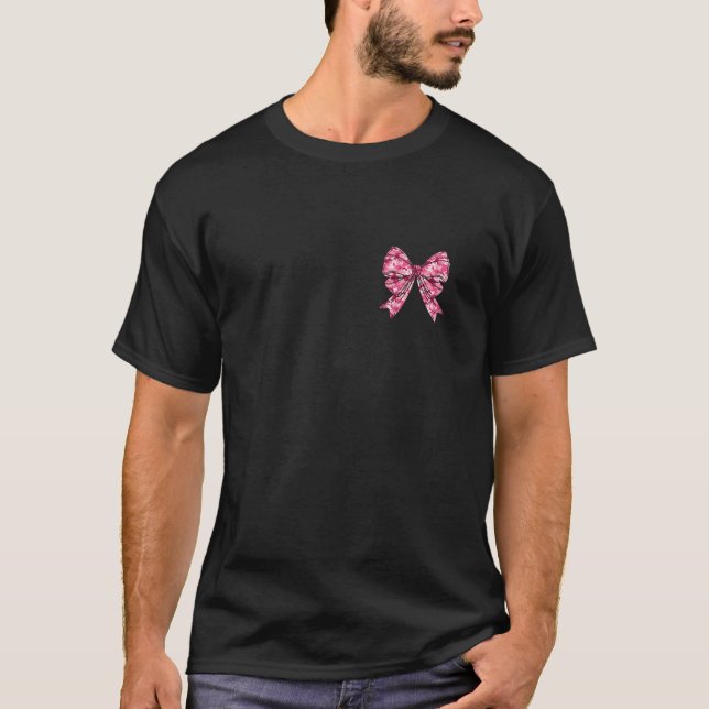 Camouflage Old Camo Bow Camo Coquette Bow Hunting T Shirt (Framsida)
