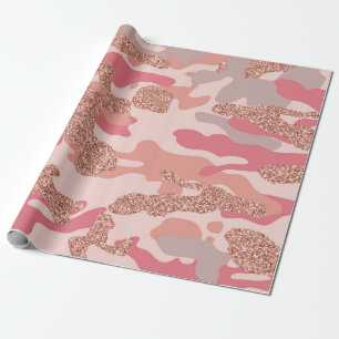 Camouflage Ro Guld Rosa Camo Army Mönster Presentpapper