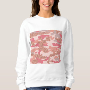 Camouflage Ro Guld Rosa Camo Army Mönster T Shirt