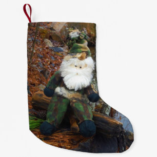 Camouflage Santa Liten Julstrumpa