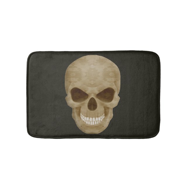 Camouflage Skull Bath Mat Badrumsmatta (Framsidan)