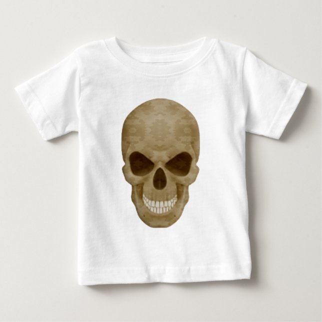 Camouflage Skull Shirt Tee Shirt (Framsida)