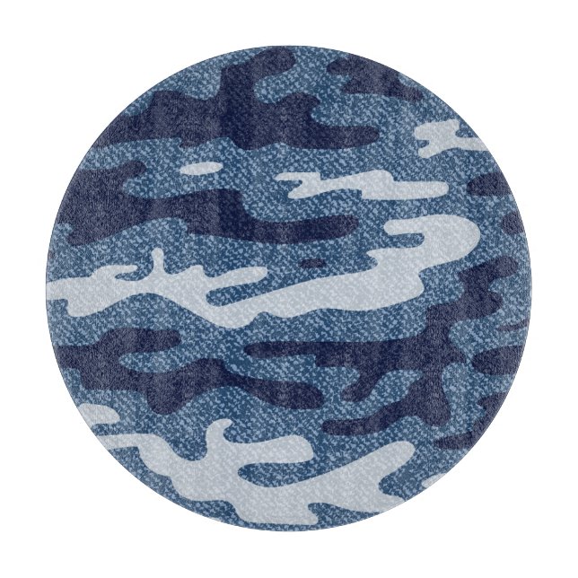 Camouflage Spoted Denim Jeans Mönster (Framsidan)