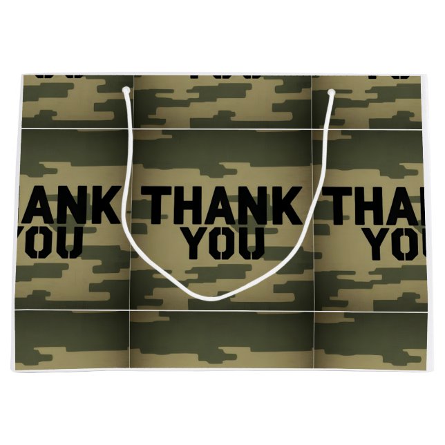 Camouflage "Tack" Gift Bag (Framsidan)
