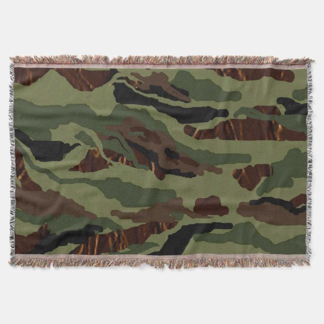 Camouflage Throw Blanket Filt (Framsidan)