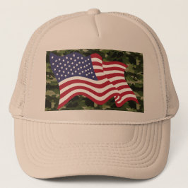 Camouflage USA flagga Hat för vardaglig Bära Keps