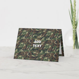 Camouflage Woodland Kort