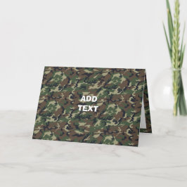 Camouflage Woodland Kort