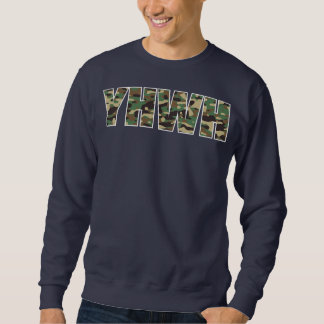 Camouflage YHWH Yahweh Christian Camo Hunting Lång Ärmad Tröja