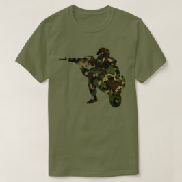 Camouflaged Soldier T Shirt