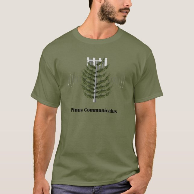 Camouflated Cell Mobil Torn - Pinus Communicatus T Shirt (Framsida)
