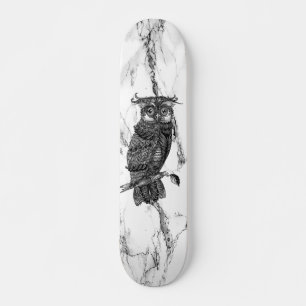 Camoufled Uggla på Marble Mini Skateboard Bräda 18,5 Cm