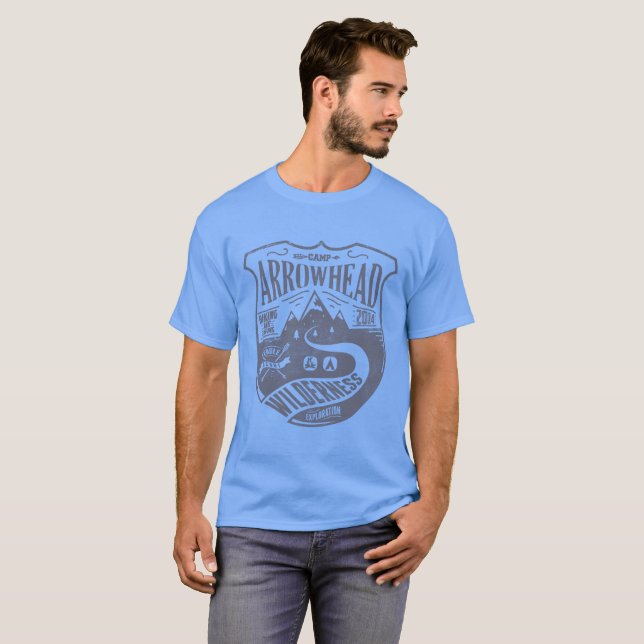 Camp Arrowhead, vildmarksberg, Tee Shirt (Hel framsida)