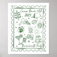 Camp Bach 2025 Team Bride Retro Camping Bacheloret